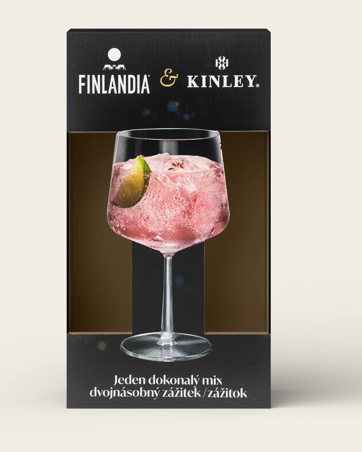Finlandia & Kinley — model obalu zepředu
