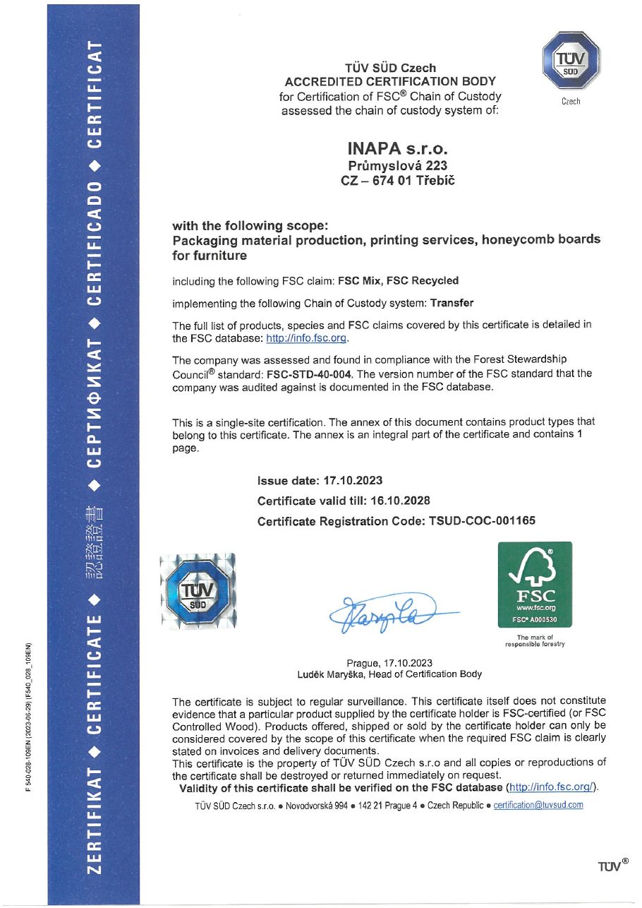 Preview of Company profile certificate