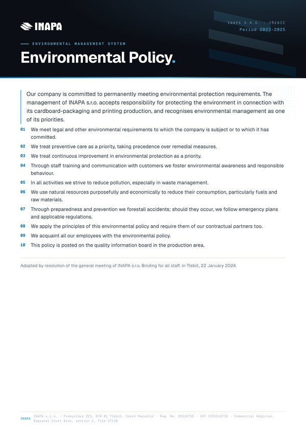 Preview of Environmental Policy